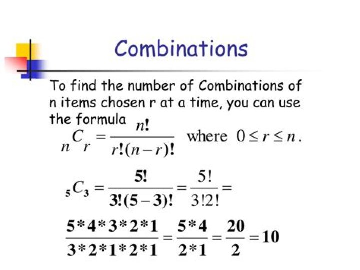 15 Combinations of 1