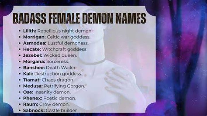 30 Female Demon Names From Around the World