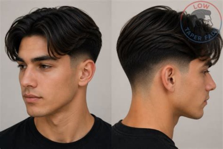 30 Low Taper Middle Part Haircuts For Men's Low Taper Fade