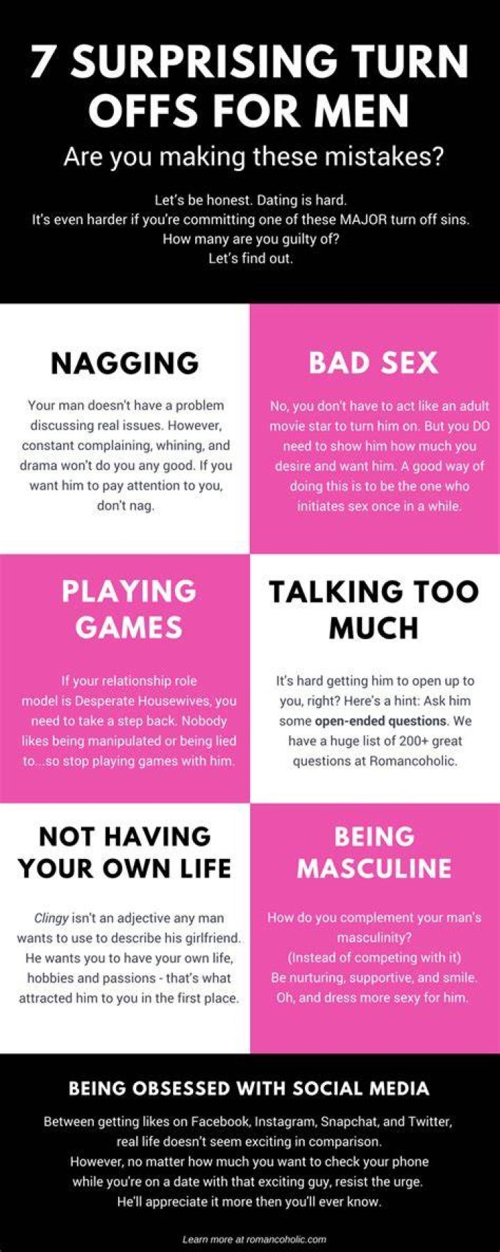 7 Surprising Turn Offs For Guys [INFOGRAPHIC]