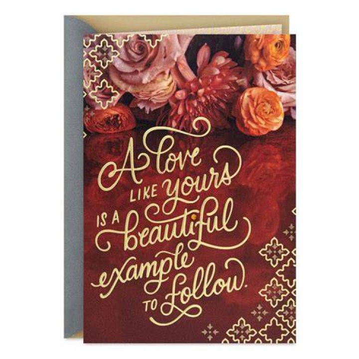 A Beautiful Example Anniversary Card for Parents Greeting Cards
