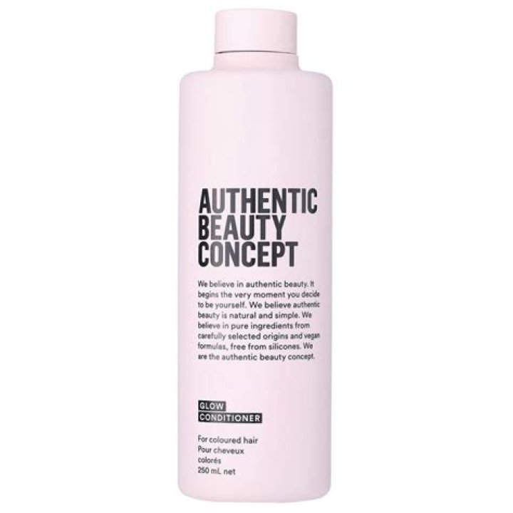 A bottle of authentic beauty concept conditioner for curly hair