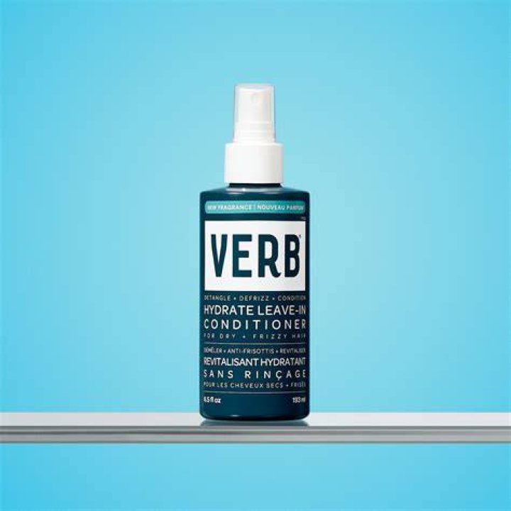 A bottle of verb leave in conditioner for curly hair