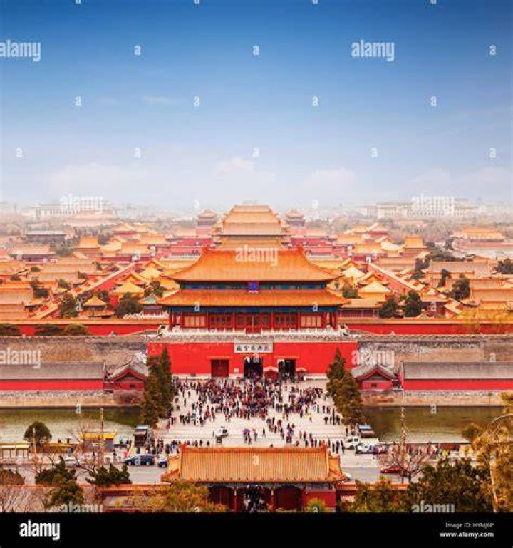 a view of the forbidden city