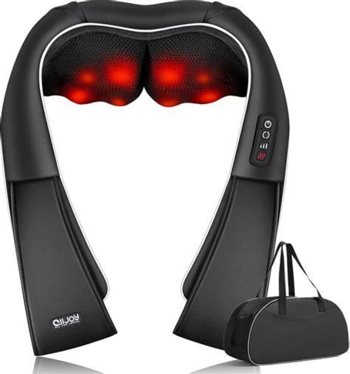 ALLJOY Neck and Back Massager with Soothing Heat, Shiatsu Shoulder