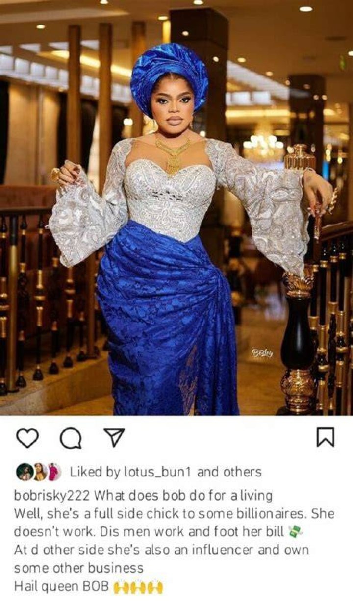 Bobrisky Reveals What He Does For A Living