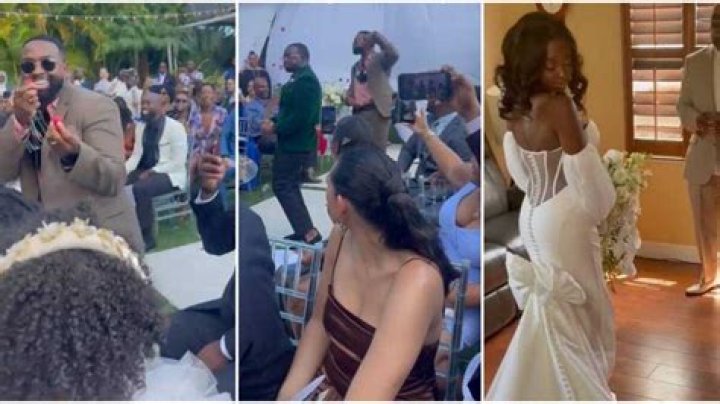 Bride Uses Her 2 Grown Brothers As Flower Boys At Her Wedding, Video of Their Powerful Performance Goes Viral