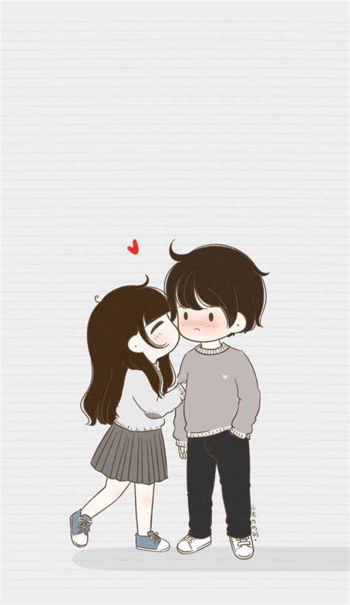 Cartoon Love Couple Wallpaper Cliparts.co