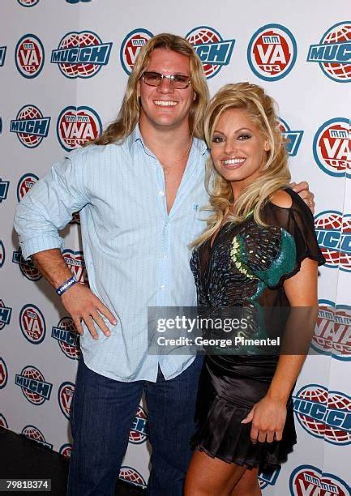 Chris Jericho and Trish Stratus together at WrestleMania XX