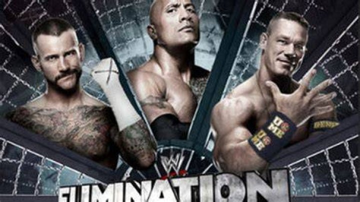 CM Punk v The Rock Royal Rumble 2013 Cropped