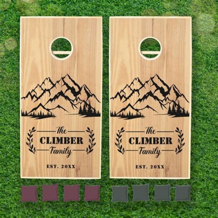 Custom Cornhole boards Family Name Cornhole