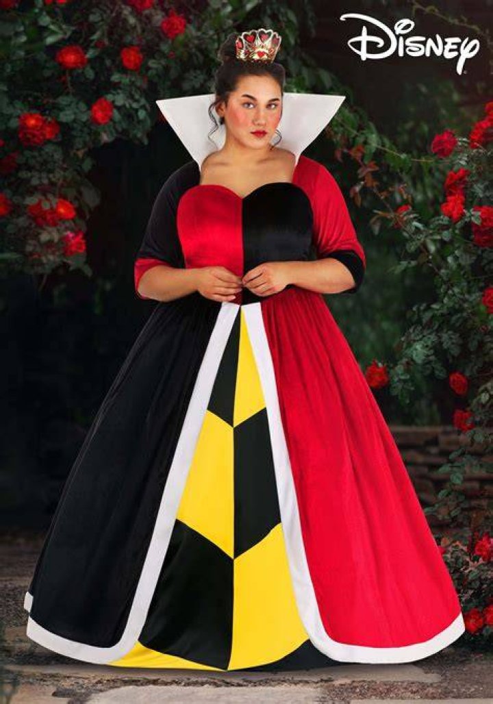 Deluxe Disney Queen of Hearts Alice in Wonderland Costume Movie Fancy Dress