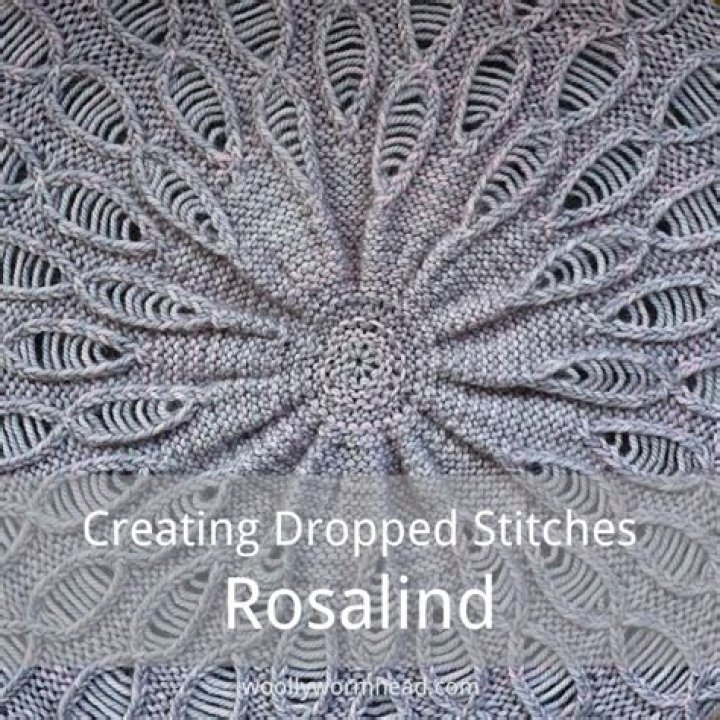 DROPPED STITCHES FOR ROSALIND we've updated an older IG video to show