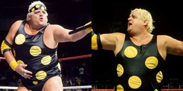 Dusty Rhodes in polka dots.