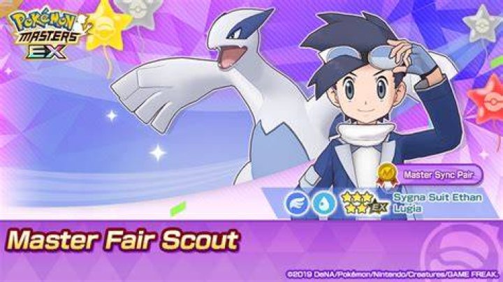 Ethan & Lugia return to Pokémon Masters EX in a new Master Fair Scout, alongside June's Pokémon Masters Day events