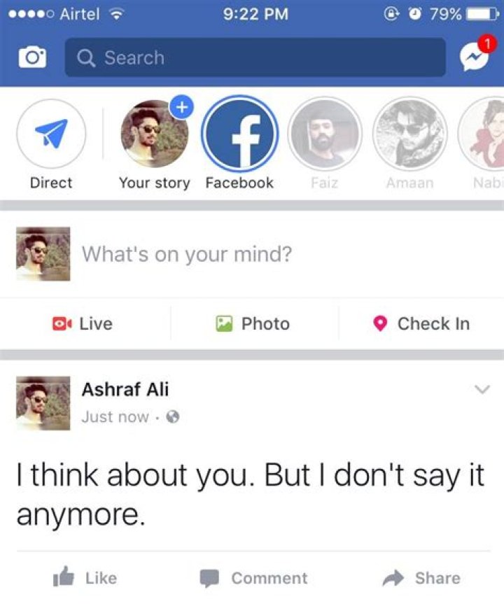 Fb Status Thought