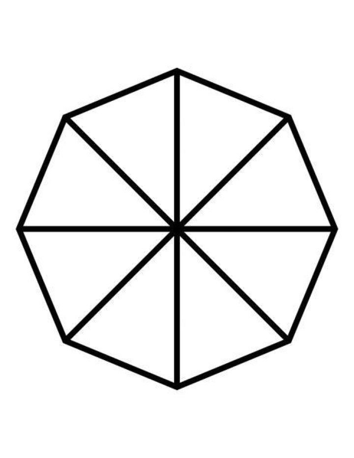 Fractions of 8sided Polygon ClipArt ETC
