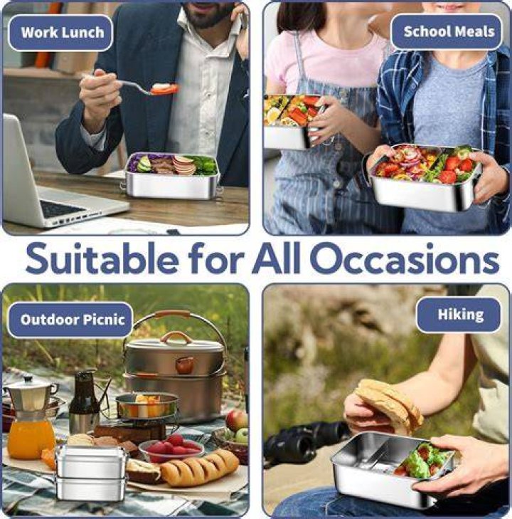 Fsthmty Picnic Bento Meal Storage Lunch Box With Cutlery