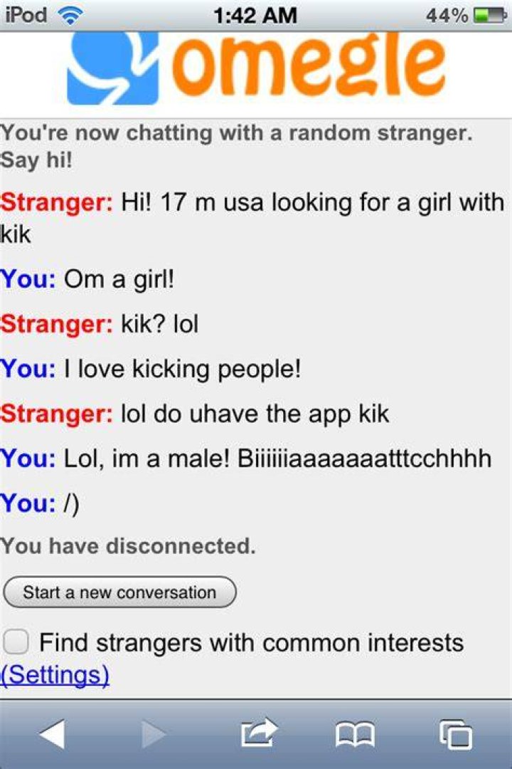 Funny dirty omegle conversations