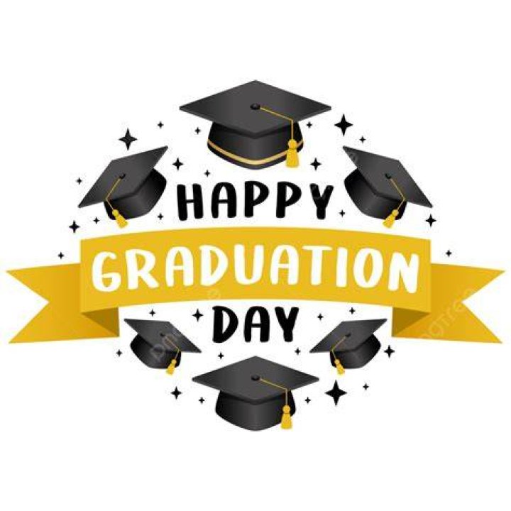 Graduation day photo.
