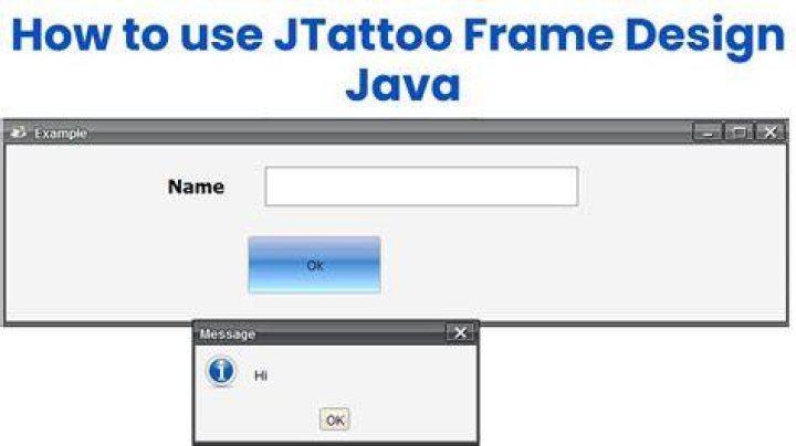How to use JTattoo Frame Design Java YouTube