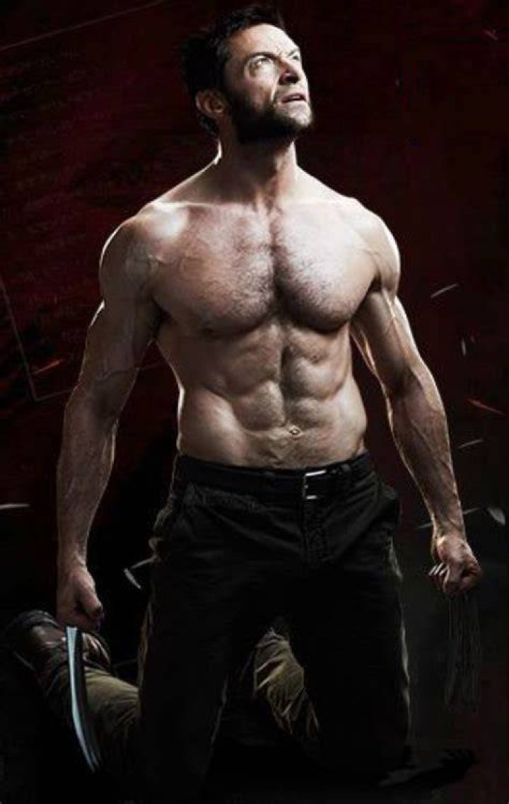 Hugh Jackman shirtless as Wolverine | Image: Pinterest