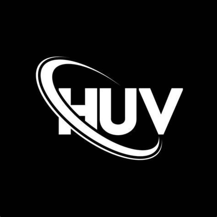 HUV logo. HUV letter. HUV letter logo design. Initials HUV logo linked