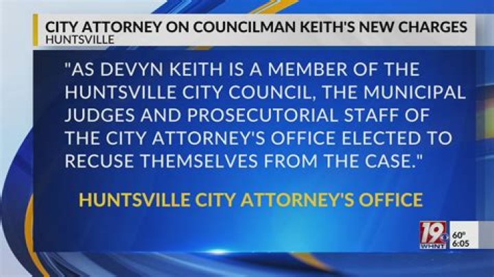 Is Devyn Keith In Jail? Huntsville Councilman Arrest And Charge