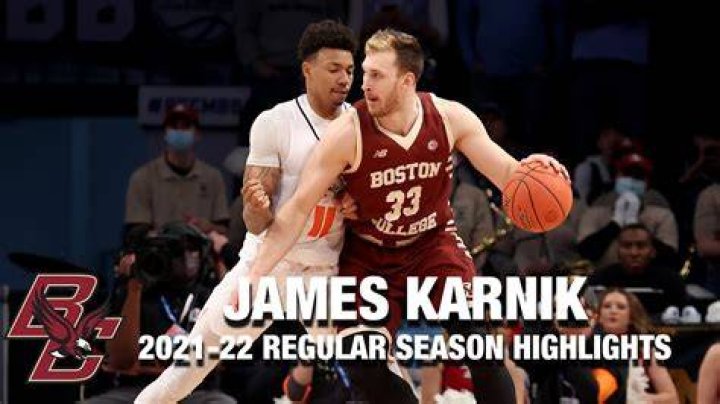 James Karnik Regular Season Highlights Boston College C Stadium