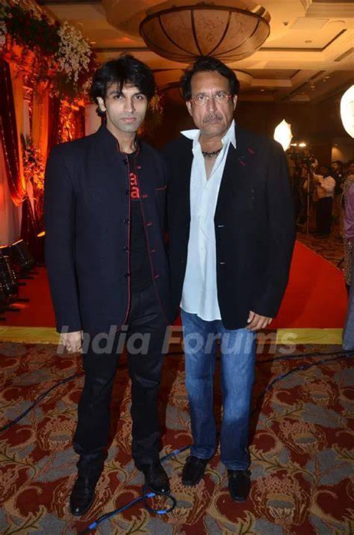 Kiran Kumar with son Vikas Kumar at Bappa Lahiri and Taneesha Verma