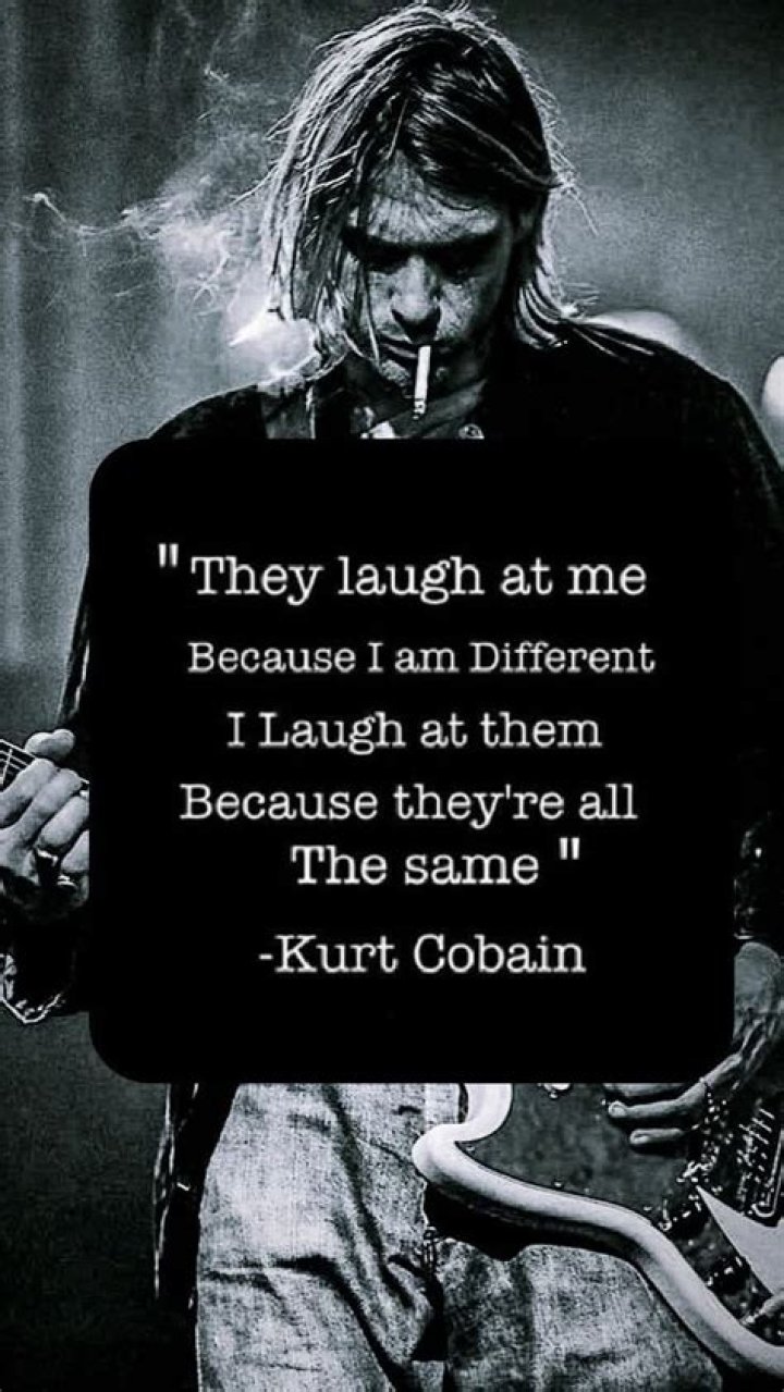 Kurt Cobain 🖤 Nirvana quotes, Kurt cobain, Kurt cobain quotes