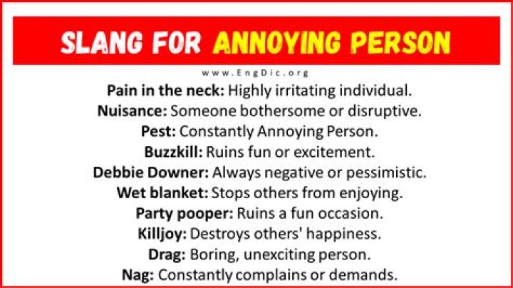 nickname for annoying person