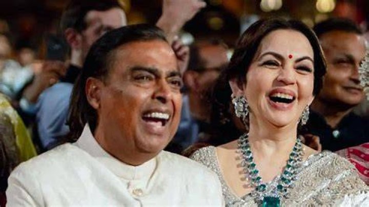 Nita Ambani, Mukesh Ambani at the launch of Reliance Foundations Jio