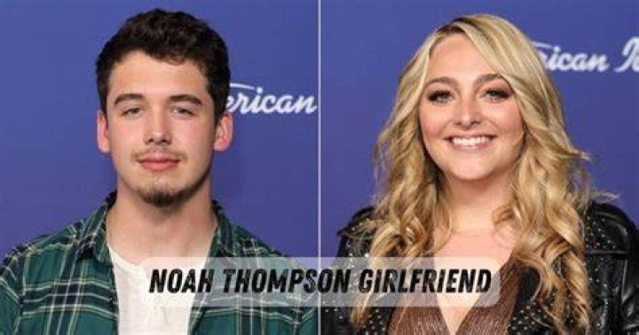 Noah Thompson with his girlfriend 