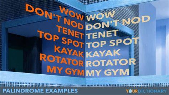 Palindrome Examples Fun Forward And Backward Words Example Words Hot