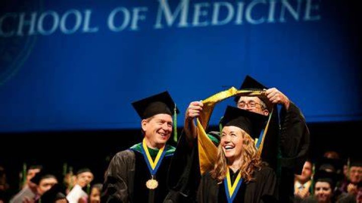person graduating as a doctor of medicine