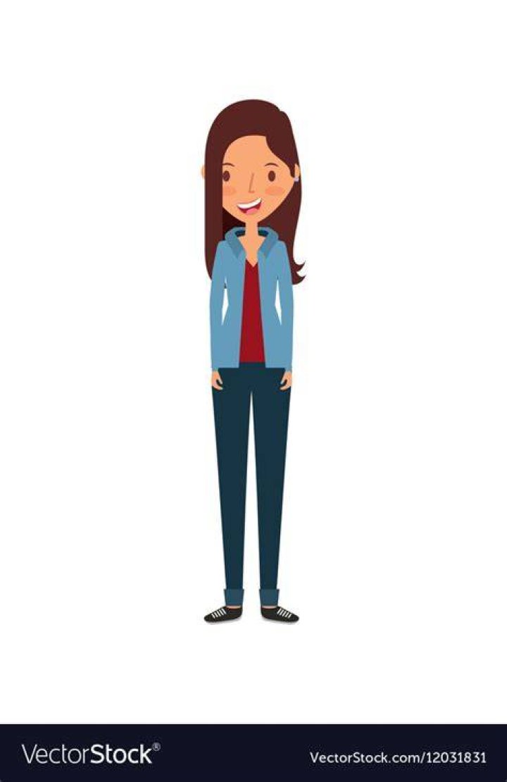 Pretty Young Woman Cartoon Vector Character GraphicMama