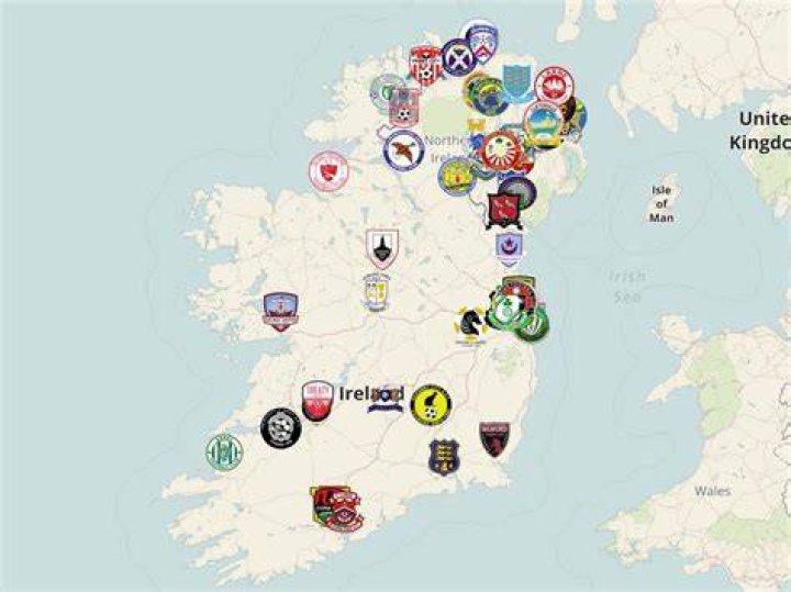 Professional soccer teams in Ireland