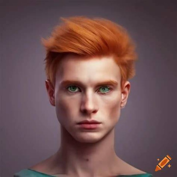 Red Hair Green Eyes Male, Red Hair Elf, Guys With Green Eyes, Green