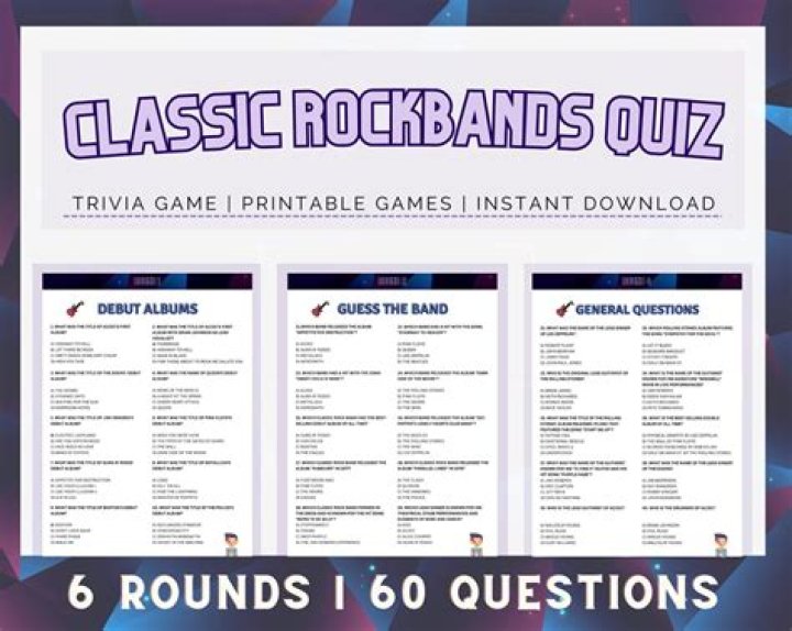 Rock Music Quiz Questions | Popnable