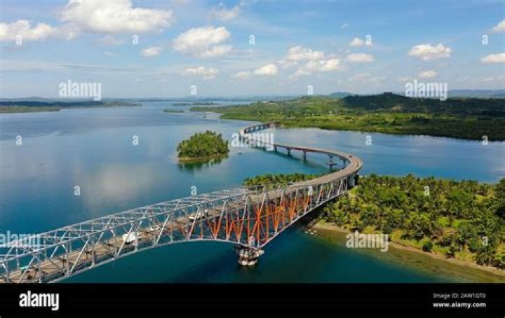 san juanico bridge in leyte philippines
