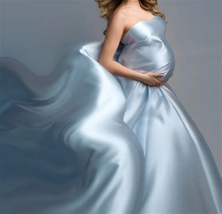 Satin Maternity Nightgown, best maternity photoshoot dresses