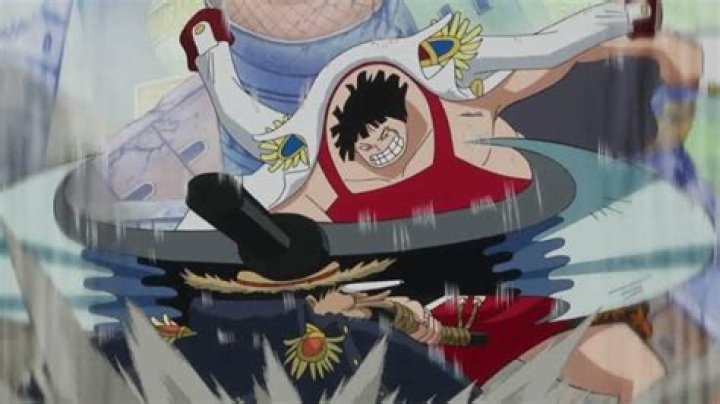 Sentomaru and Luffy having a conversation