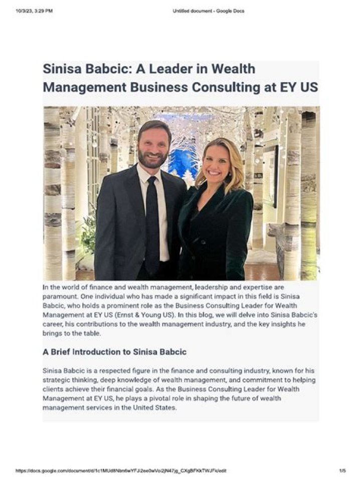 Sinisa Babcic Illness & Health