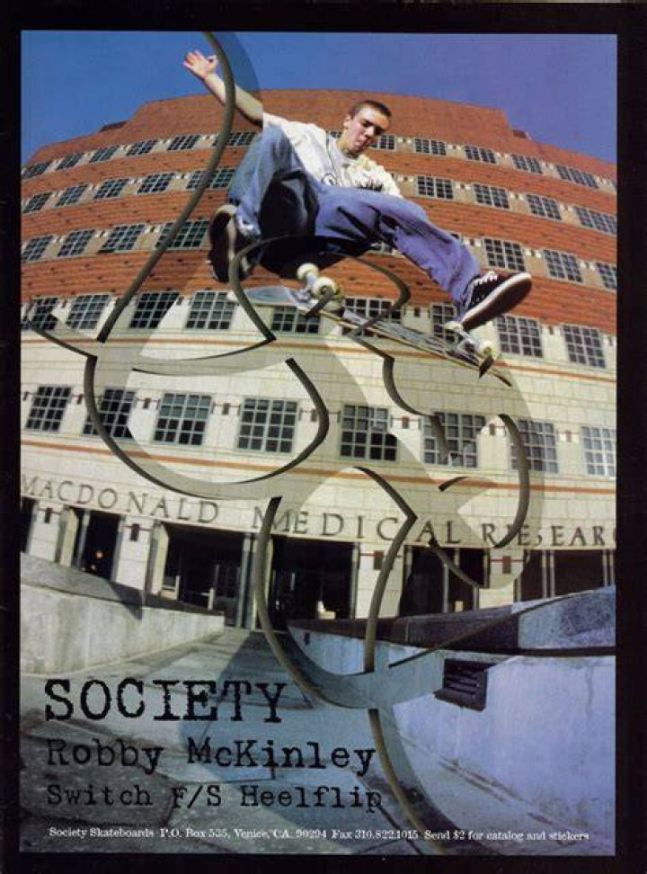 Skateboarder Mckinley Robbie