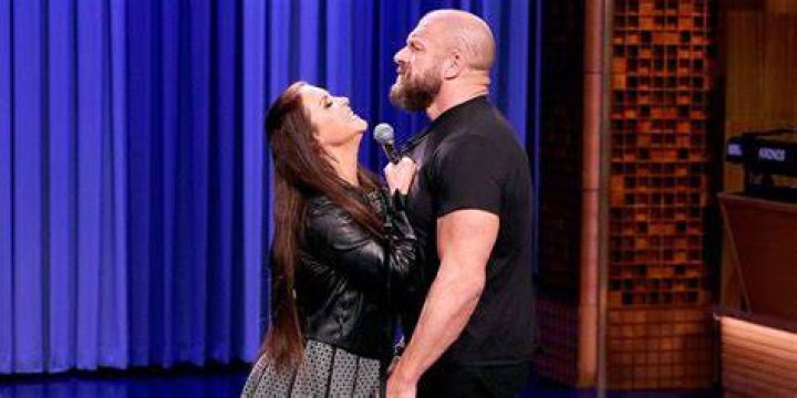 Stephanie McMahon singing Moana with Triple H