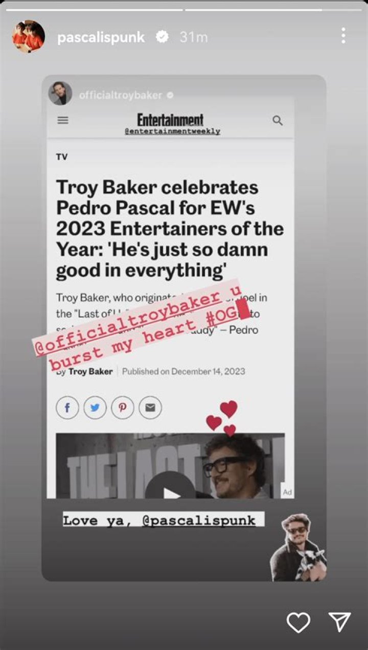 Taylor&rsquo;s new Instagram story r/taylorfrankiepaul