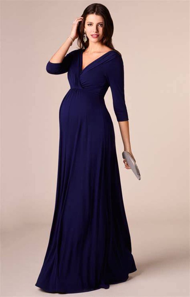 The Bellarose Gown, best maternity photoshoot dresses