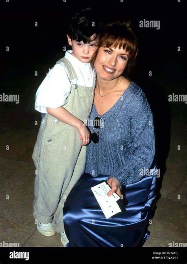 Traci Bregman & her son Austin at the Beverly Hilton Hotel in 1995
