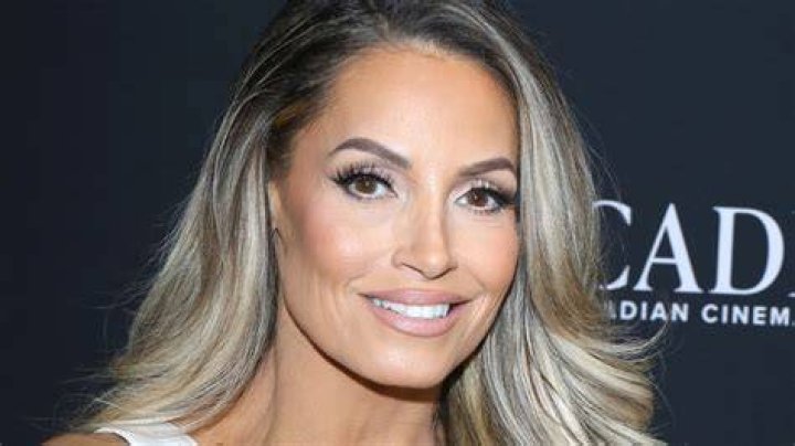 Trish Stratus cutting a promo.
